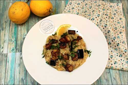 Risotto aux aubergines, citron et basilic de Yotam Ottolenghi