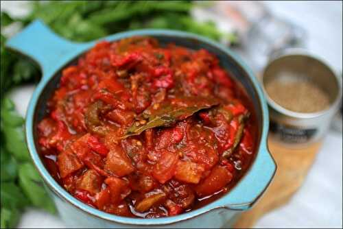 Salade juive – salade de poivrons grillés et tomate