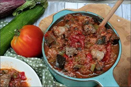 Ratatouille à la chair à saucisse inspirée de ma grand-mère