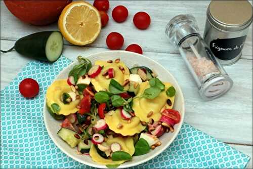 Salade croquante de ravioli