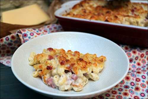 Gratin de pâtes au jambon de Cyril Lignac