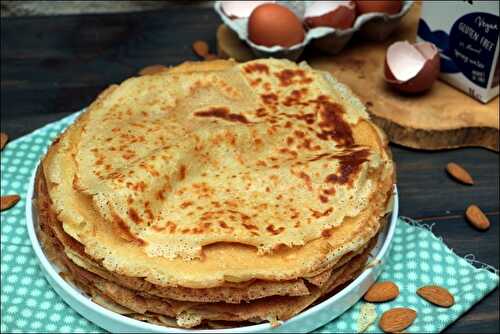 Crêpes au lait d'amandes - sans gluten et sans lactose