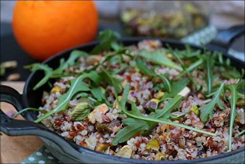 Riz rouge de Camargue et quinoa à l’orange et aux pistaches de Yotam Ottolenghi