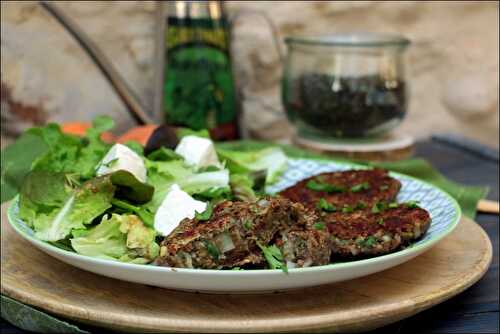 Steaks de lentilles à la coriandre