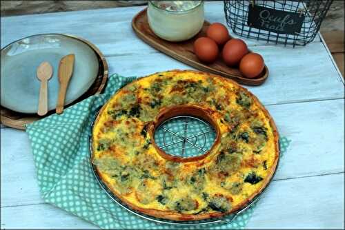 Quiche aux épinards et gorgonzola