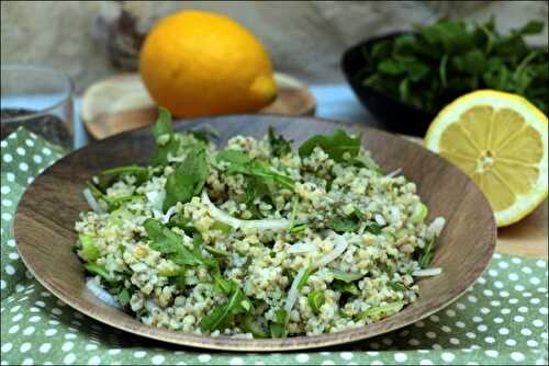 Boulghour aux graines de chia et herbes fraîches