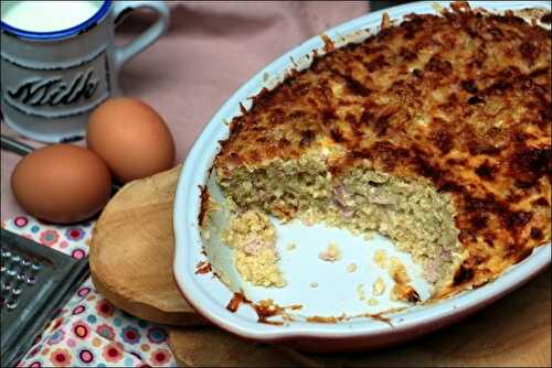 Gratin de quinoa au jambon et parmesan