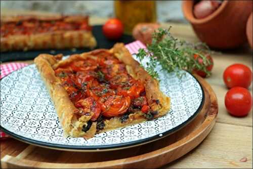 Tarte fine aux tomates et échalotes