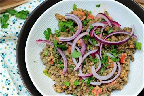 Lentilles du Puy au tahini et au cumin de Yotam Ottolenghi