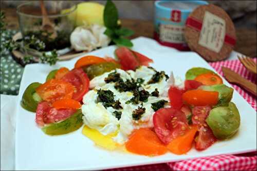 Salade tomate et mozzarella de Yotam Ottolenghi - salade caprese marinée