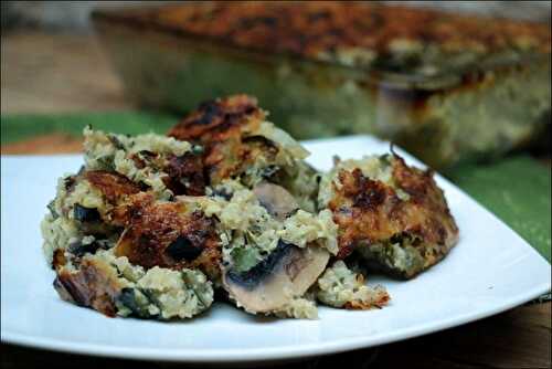 Gratin fondant courgettes et quinoa