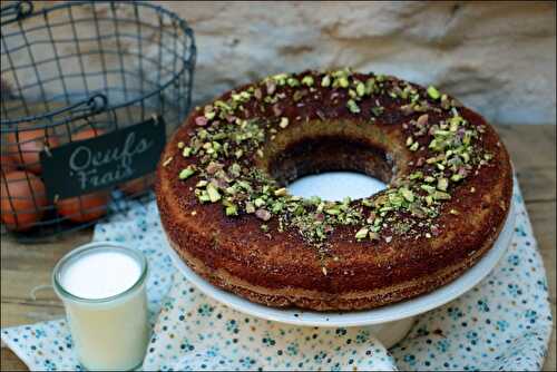 Gâteau moelleux à la pistache et fleur d’oranger