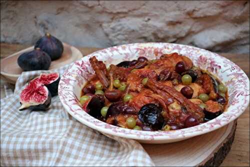 Lapin aux figues et aux raisins