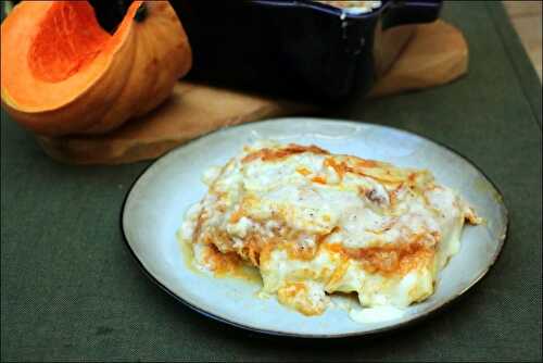 Lasagnes au potiron et au chèvre