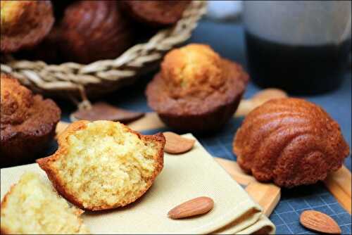 Madeleines à l’amande amère et au miel