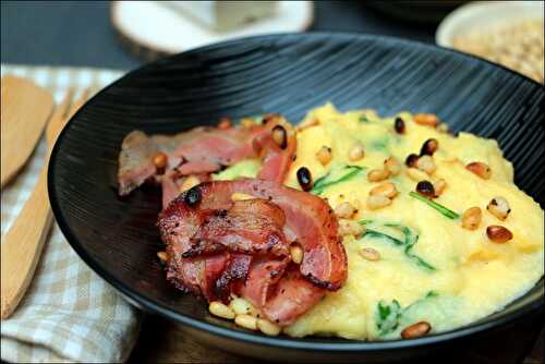 Polenta à la pancetta de Laurent Mariotte