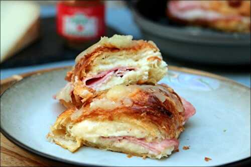 Croissants au jambon et fromage de brebis