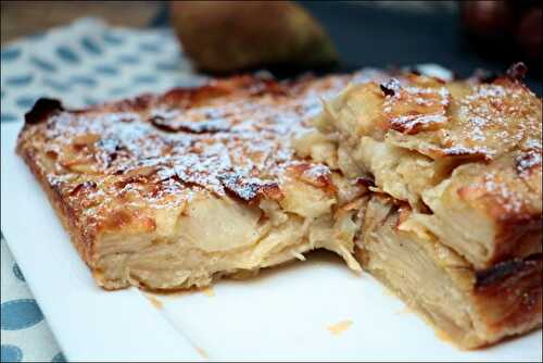 Gâteau invisible aux pommes et poires