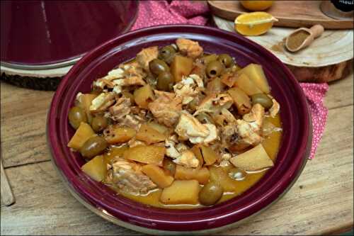 Tajine de poisson aux pommes de terre et olives