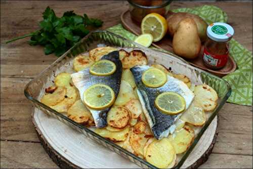 Filets de daurade au citron confit et pommes de terre