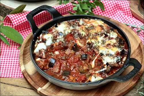 Gratin d’aubergines à la mozzarella