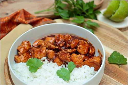 Poulet caramélisé au gingembre