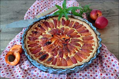 Tarte abricots et verveine