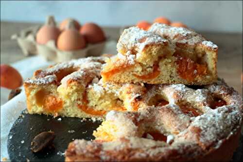 Gâteau brioche aux abricots