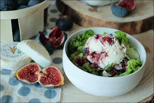 Glace au chèvre frais, figues et romarin - à la sorbetière