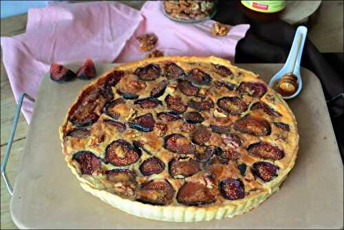 Tarte au fromage de chèvre et figues fraîches