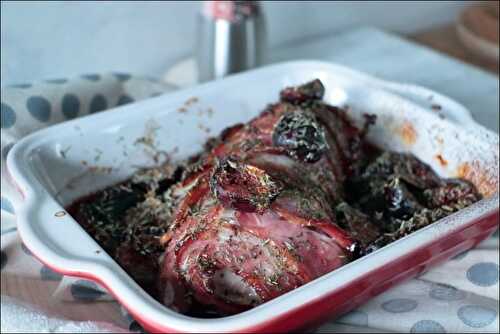 Filet mignon au lard fumé, figues et thym