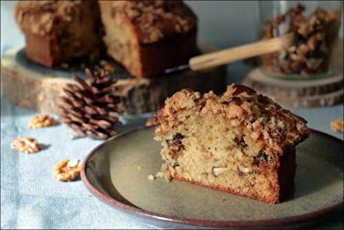 Coffee cake aux noix et sirop d'érable