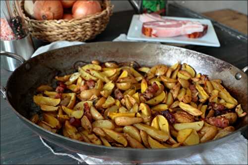 Pommes de terre rôties au lard fumé