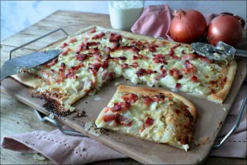 Flammekueche alsacienne - tarte flambée