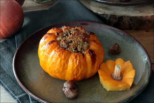 Jack-be-little farcies au quinoa et aux châtaignes