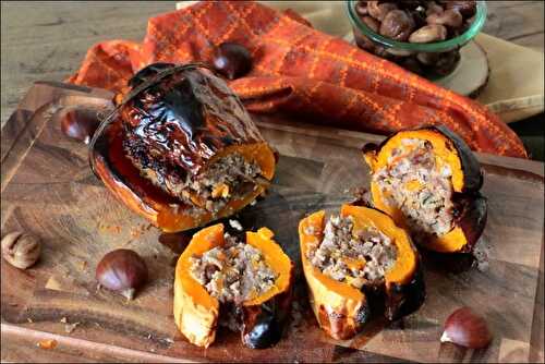 Butternut farcie aux marrons