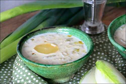 Soupe de poireaux et endives