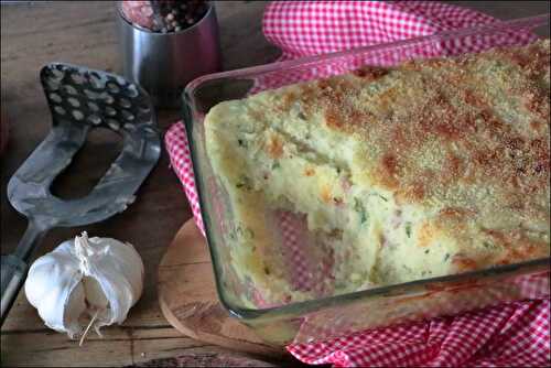 Gratin de pommes de terre au bacon et cheddar