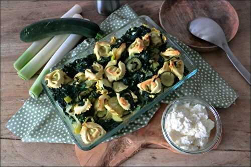 Gratin de tortellini à la brousse de brebis