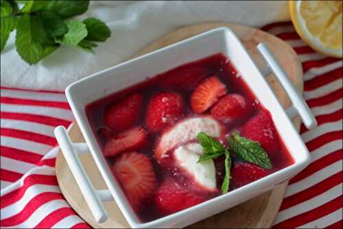 Soupe de fraises de Cyril Lignac
