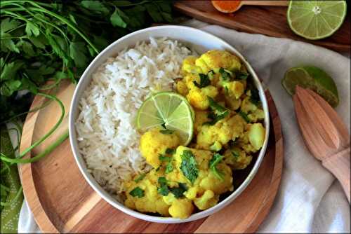 Curry de chou-fleur au lait de coco