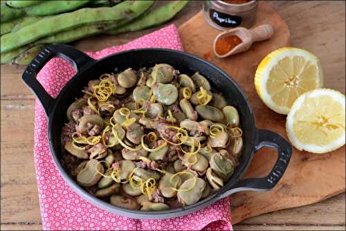 Fèves au citron et à la coriandre de Yotam Ottolenghi