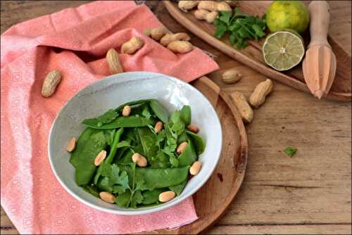 Salade de pois gourmands à la thaï