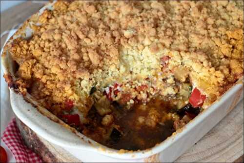 Crumble niçois à la crème de chèvre frais