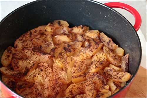 Confit de pommes et de poires au caramel