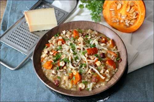 Risotto de crozets au potimarron et beaufort