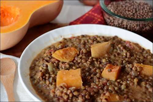 Cari de lentilles et de courge de Ricardo