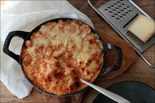 Gratin d’endives et poulet à la tomme de Savoie