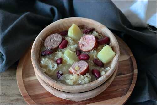 Jota - Soupe repas slovène à la choucroute et saucisse fumée