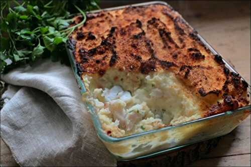 Parmentier de cabillaud au céleri